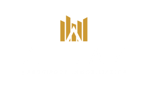 Aldaz Propiedades logo blanco